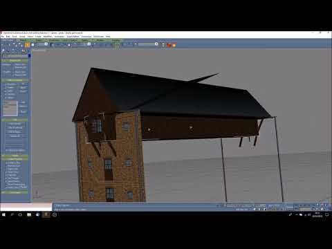 Gmax: How to make models for Trainz, part 7a - Texturing buildings
