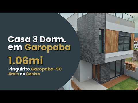 Casa de 3 dormitórios a 4min do centro de Garopaba-Santa Catarina