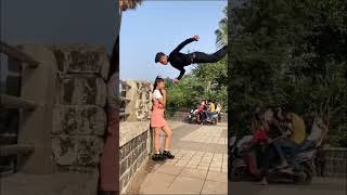 girls reaction // backflip reaction@Flipper_vivek_kumar #reaction #backflip #purpose #shorts