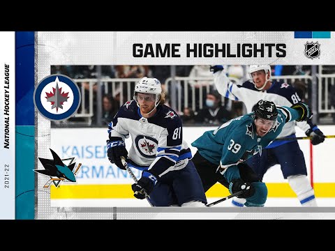 Jets @ Sharks 10/16/21 | NHL Highlights
