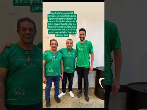 Meu testemunho  Programa 30 Semanas que conclui em 2025, na @comunidadesalvos. Aparecida de Goiânia.