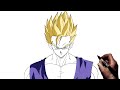 How To Draw Gohan (Adult SSJ) | Step By Step | Dragonball
