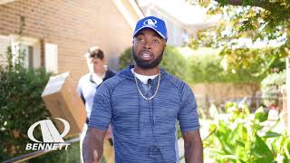 Step Deck Truck Driver Talks Load Board and Tablets at Bennett