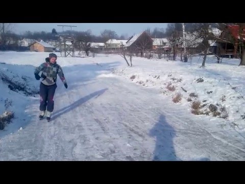 Skating on the lake in Nocrich