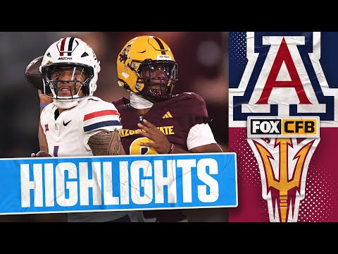 No. 25 Arizona Wildcats vs. No. 20 Arizona State Sun Devils Highlights | FOX College Football