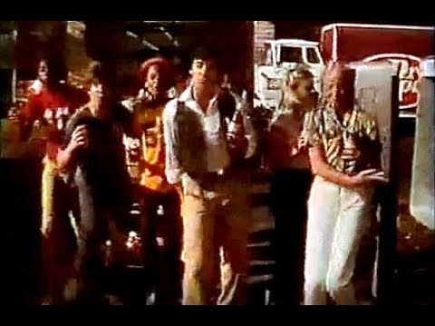 Scott Craig in Dr. Pepper commercial with David Naughton and Charlie Rich (1979)