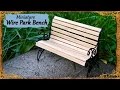 Miniature Park bench - Wire/wood Tutorial