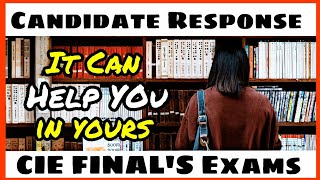 CANDIDATE RESPONSE can Get you A* in O Level Final Examination ( 2019 Tip )
