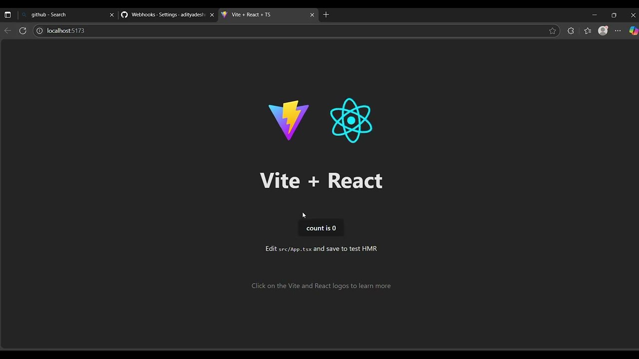 GitHub Webhook Tracker Project by Aditya Deshmukh