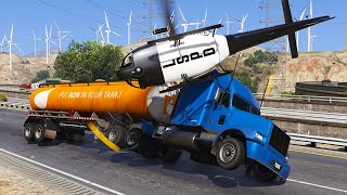 Realistic Helicopter Crashes During Emergency Landing GTA 5