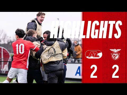 AZ Onder 19 - SL Benfica // Highlights