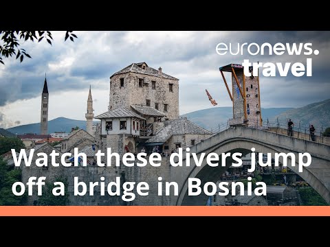 Bridge diving in Bosnia: Brave enough to make the leap?