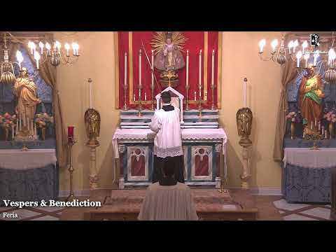 Vespers & Benediction: 7 PM EASTERN TIME (ET)