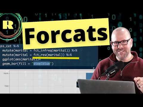 Using R programming to manage categorial variables or factors using the forcats package