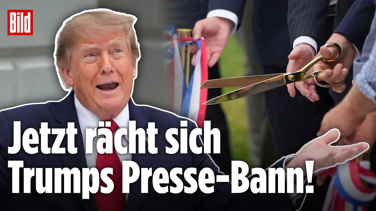 Trumps Zoff mit der Presse: Plötzlich wird es um den US-Präsidenten ganz still!
