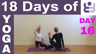 18 Days of Yoga - DAY 16. Iyengar Yoga Tutorial