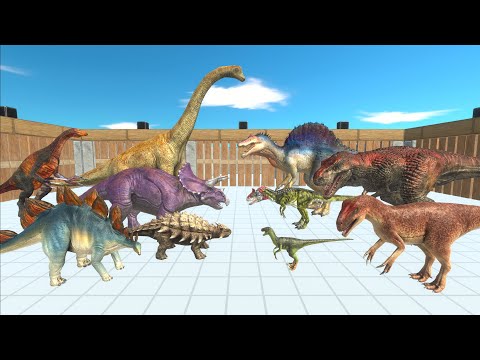 Battle Royale Tournament #2: Dinosaurs Survive in Arena - Animal Revolt Battle Simulator