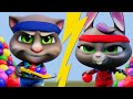 Talking Tom 🐱 Water Balloon Battle 😀 Cartoon for kids Kedoo Toons TV