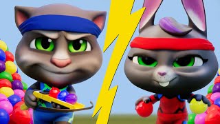 Talking Tom 🐱 Water Balloon Battle 😀 Cartoon for kids Kedoo ToonsTV