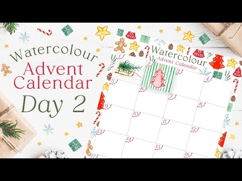 Opening Day 2 of My Watercolour Advent Calendar | What’s Inside Today?