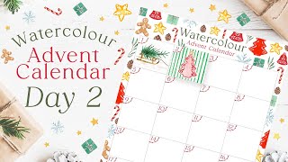 Opening Day 2 of My Watercolour Advent Calendar | What’s Inside Today?
