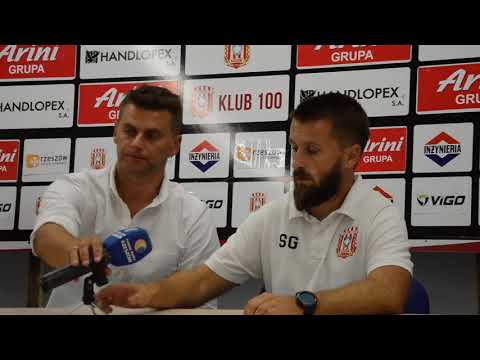 2018.08.22, Konferencja prasowa po meczu Resovia - Elana Toruń