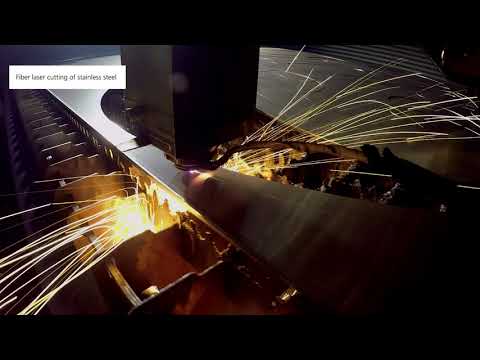 TRUMPF laser cutting: TruFiber 1500 P compact –  laser cutting 5 mm thick steel  / 5mm Edelstahl