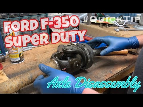 Ford Super Duty Dana 60 Axle Shaft Disassembly: F-350 U-Joint Removal & Seal Replacement (Tear Down)