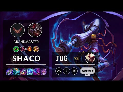 Shaco Jungle vs Lee Sin - BR Grandmaster Patch 12.4