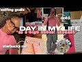 DAY IN MY LIFE AS A HIGH SCHOOL STUDENT | school vlog, starbucks run, setting goals