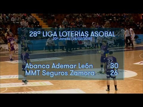 LIGA LOTERIAS ASOBAL J20 Abanca Ademar León - MMT Seguros Zamora  30 - 26