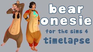 Sims 4 Custom Content Creation Timelapse - The Bear Onesie