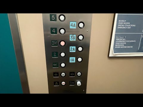 Unique Older MEI Hydraulic Elevator 1 @ Rolvaag Memorial Library - St. Olaf College - Northfield, MN