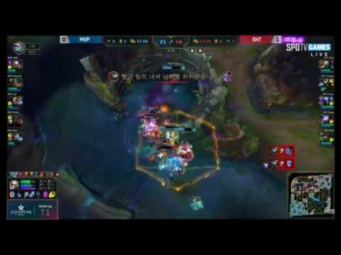 SKT vs MVP 2017 | Peanut steals baron again !