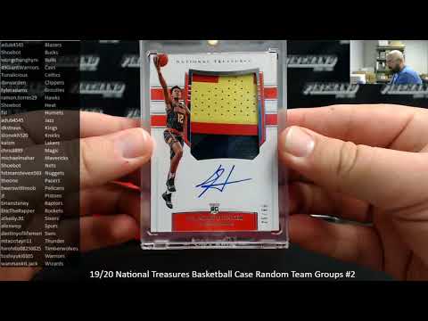 6/12/2020 19/20 National Treasures Basketball Case Random Team Groups #2