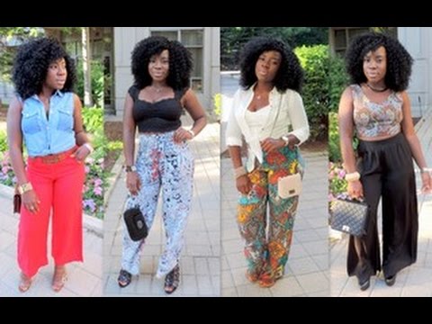 Lookbook 2015|| How To Style Palazzo Pants / Wide Leg...
