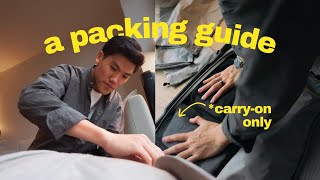 How I Pack 5 hours before my flight! - Monos Hybrid Carry On