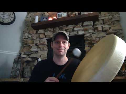 18 Inch Deer Shaman Frame Drum Sound Clip,  Please Wear head phones or ear buds for better sound.