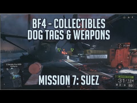 Battlefield 4 - All Collectibles - Mission 7: Suez - Dog Tags & Weapons