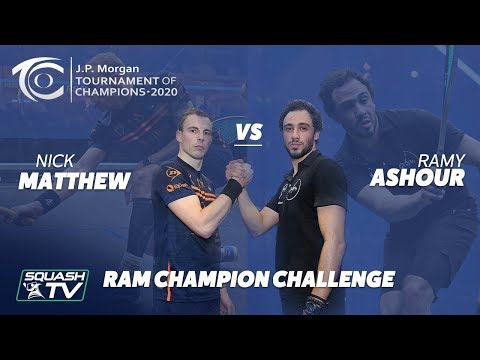 Squash: Ramy Ashour v Nick Matthew - RAM Champion Challenge - ToC 2020