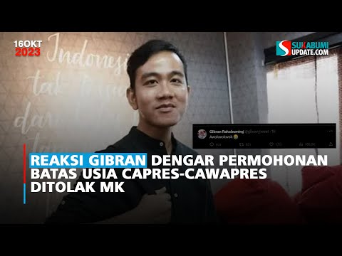 Reaksi Gibran Dengar Permohonan Batas Usia Capres-Cawapres Ditolak MK