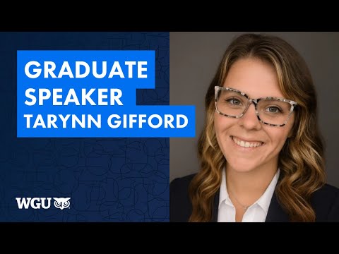 Graduate Speaker Tarynn Gifford, Leavitt School of Health - WGU 2025 Fall Virtual Commencement