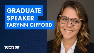 Graduate Speaker Tarynn Gifford, Leavitt School of Health - WGU 2025 Fall Virtual Commencement