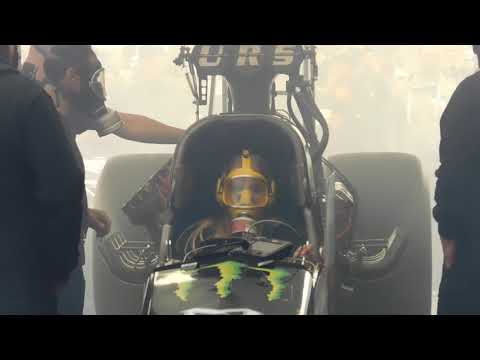 Top Fuel Dragster Warm up Jndia Erbacher FIA European Finals 2019