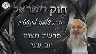 חוק לישראל - פרשת תצוה - יום שני | הרב שלמה לוינשטיין (ארגון קול הלשון) - התמונה מוצגת ישירות מתוך אתר האינטרנט יוטיוב. זכויות היוצרים בתמונה שייכות ליוצרה. קישור קרדיט למקור התוכן נמצא בתוך דף הסרטון