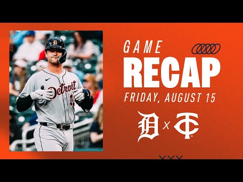 Game Highlights: Tigers Score 5 Runs In The First, Take Game 2 Over Twins | 8/15/25