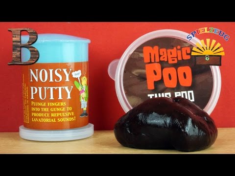 Noisy Putty vs Magic Poo  - Vergleich Ekel Magic Poo Ekel Test Furz Fart Pups Knete Schleim