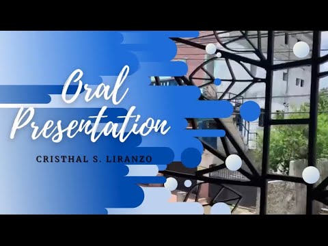 Oral Pressentation- Cristhal Liranzo.