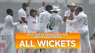 All Wickets || Bangladesh vs India || 2nd Innings || 2nd Test || India tour of Bangladesh 2022