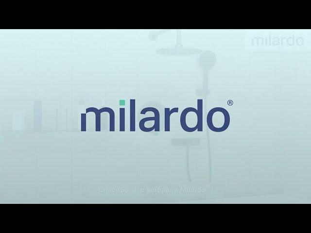 Встраиваемая душевая система с тропическим душем | Milardo